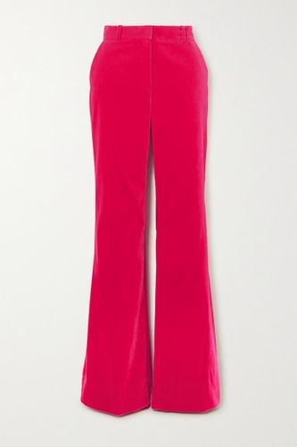 David Cotton-velvet Wide-leg Pants - Pink