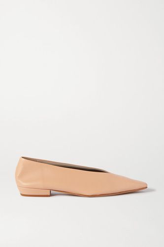 Leather Ballet Flats - Neutral