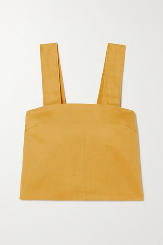 Lyocell, Linen And Cotton-blend Top - Yellow