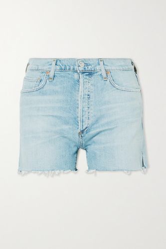 Marlow Distressed Organic Denim Shorts - Light denim