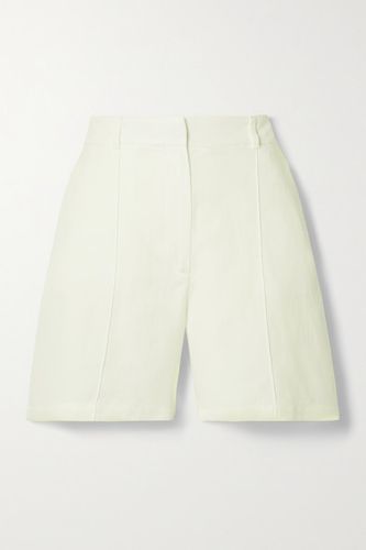 Mila Lyocell, Linen And Cotton-blend Shorts - Ivory