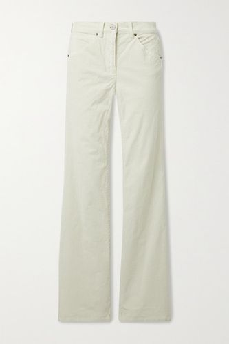 Celia Cotton-blend Corduroy Straight-leg Pants - Ivory