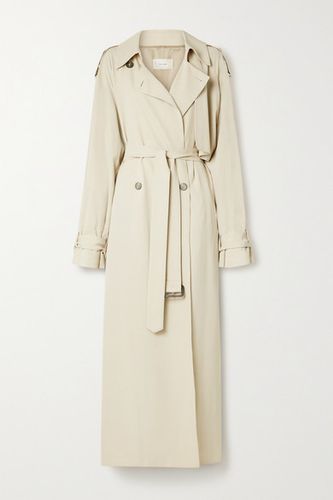 Yeli Belted Double-breasted Woven Trench Coat - Beige