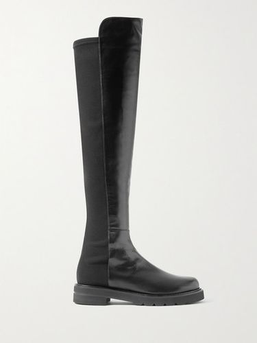 5050 Lift Leather And Neoprene Over-the-knee Boots - Black