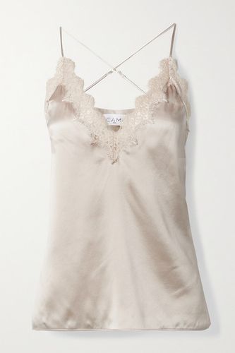 The Everly Lace-trimmed Silk-charmeuse Camisole - Ivory