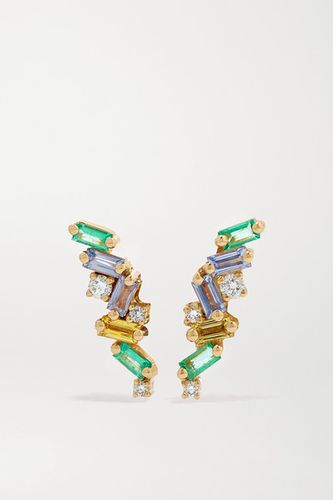 18-karat Gold Multi-stone Earrings