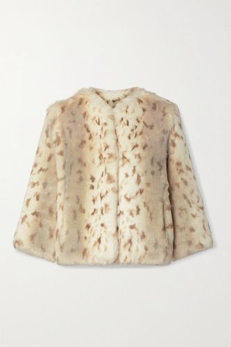 Foxy Printed Faux Fur Jacket - Ivory