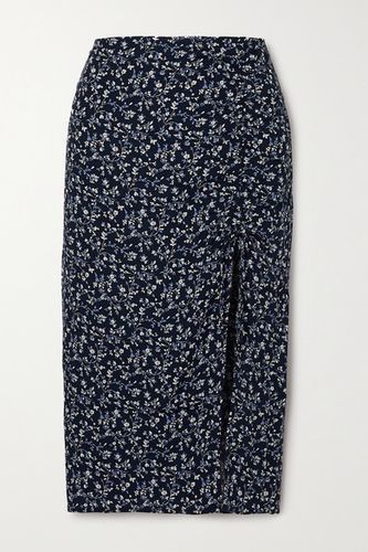 Net Sustain Prose Floral-print Crepe Midi Skirt - Blue