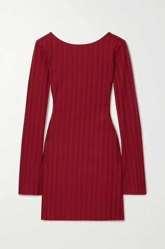Net Sustain Cait Cutout Stretch-tencel Lyocell Jersey Mini Dress - Red