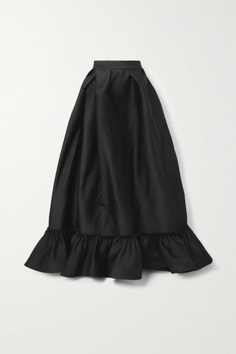Switchwear Bow-detailed Recycled Duchesse-satin Maxi Skirt - Black