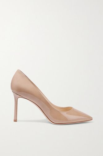 Romy 85 Patent-leather Pumps - Sand