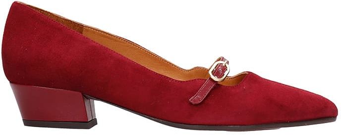 Robel Ballet Flats In Bordeaux Suede