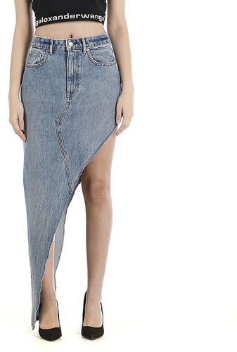 Denim Asymmetric Skirt