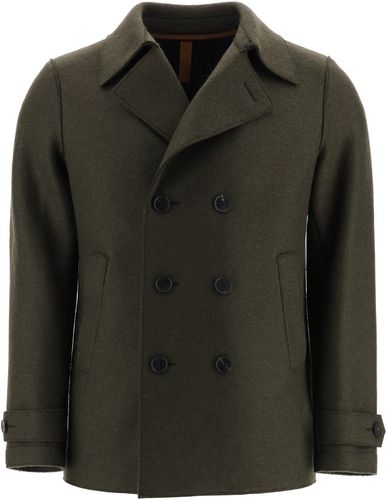 Boiled Wool Pea Coat