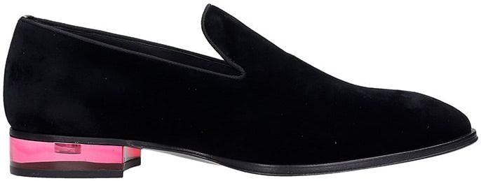 Loafers In Black Velvet