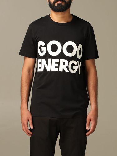 Couture T-shirt Moschino Couture Crew Neck T-shirt With Good Energy Print