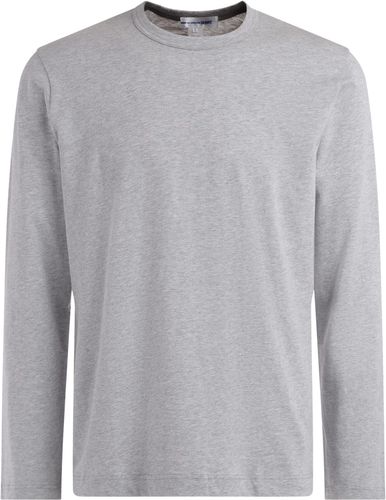 Comme Des Garçons T-shirt Long Sleeve Shirt In Gray Cotton