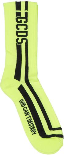 Fluo Yellow Socks Round
