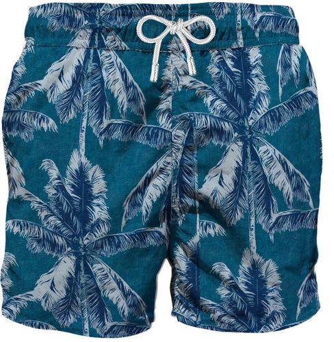 Indigo Palms Mid-length Swim Shorts