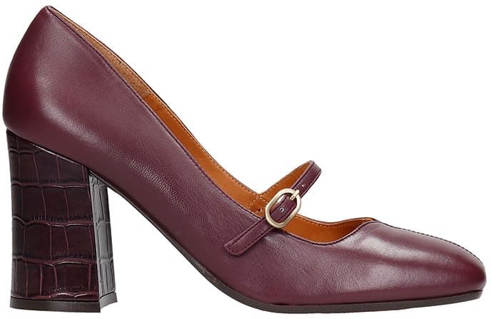 Rabel Pumps In Bordeaux Leather