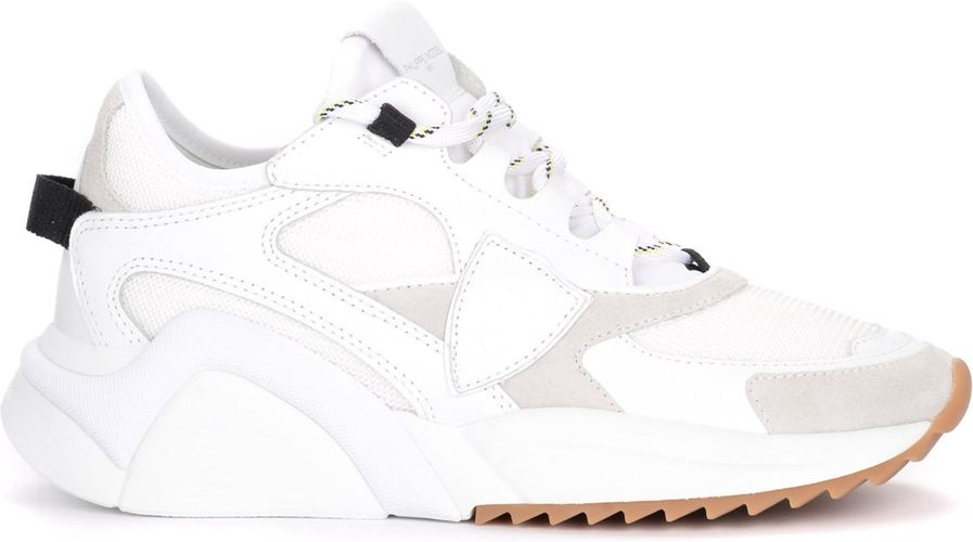 Eze White Sneakers In White Leather And Mesh