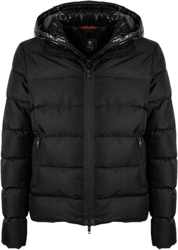 Black Hooded Padded Jacket