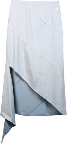 Linen Skirt Light Blue