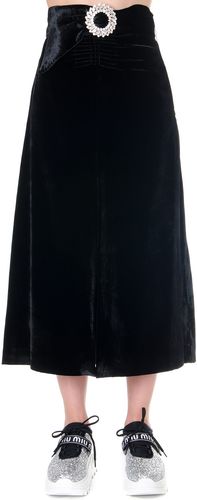 Black Velvet Short Crystal Dress