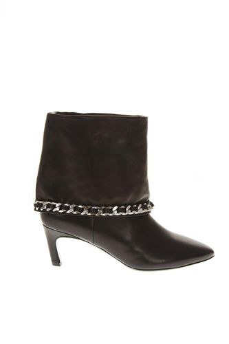 Black Leather Ankle Boots