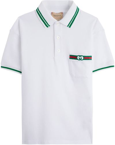 Cotton Piquet Polo With Web Detail