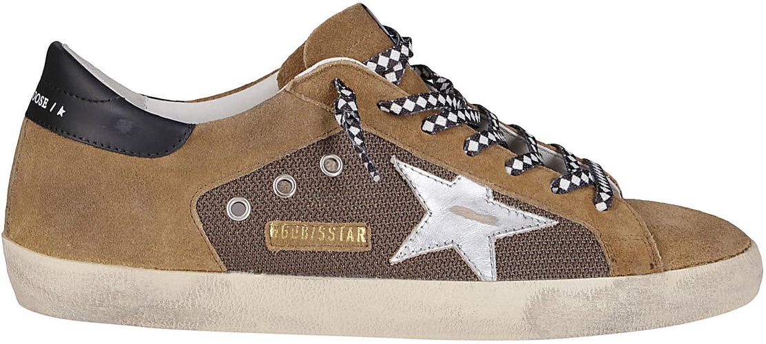Brown Leather Superstar Sneakers