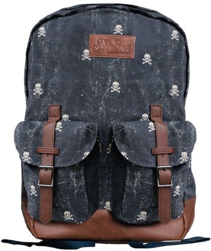 Micro Skull Canvas Backpack