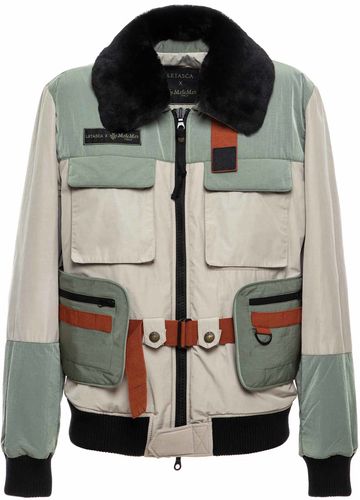 Utility Bomber With Fur Hood Trim