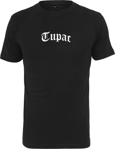Maglietta 'Tupac'  nero / bianco / grigio chiaro