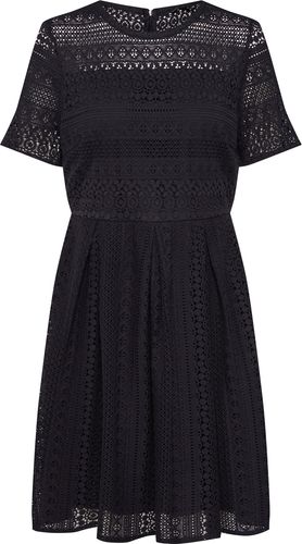 Abito 'VMHONEY LACE PLEATED S/S DRESS EXP'  nero