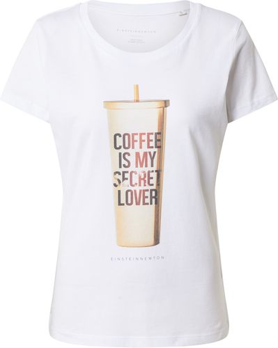 Maglietta 'Coffee'  marrone / bianco