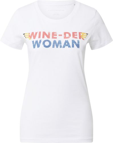 Maglietta 'Wine Woman'  blu / rosso / bianco