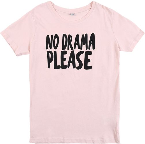 Shirt 'No Drama'  rosa chiaro / nero