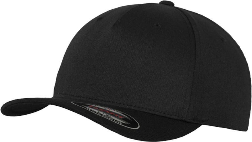 Cappello da baseball '5 Panel'  nero / bianco
