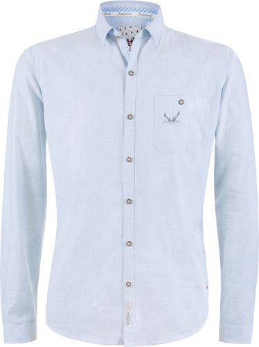 Camicia 'Calvin'  blu chiaro / grigio / bianco