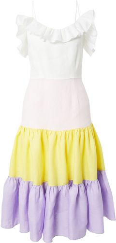 Kleid 'HEAVEN'  bianco / rosa chiaro / giallo / sambuco