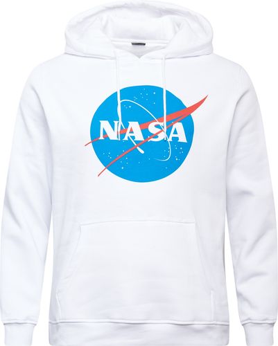 Felpa 'NASA'  offwhite / blu / rosso pastello