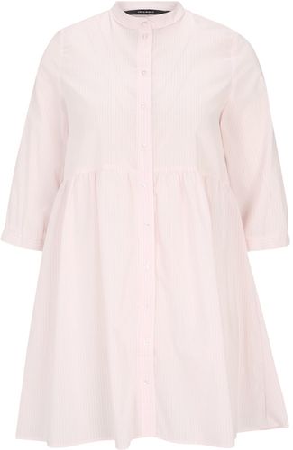 Abito camicia 'SISI'  rosa chiaro / bianco