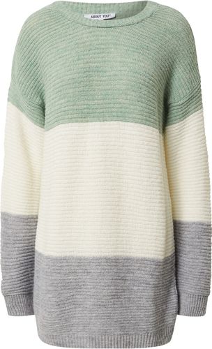 Pullover 'Larissa'  grigio sfumato / menta / bianco