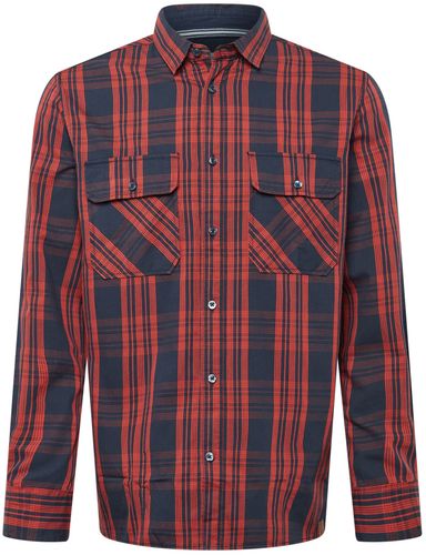 Camicia  navy / rosso ruggine