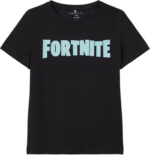 Maglietta 'Fortnite'  blu ciano / nero