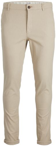 Pantaloni chino 'Marco'  beige scuro / cipria / nero