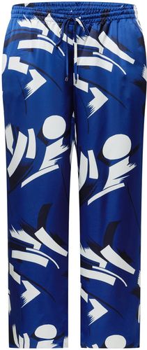 Pantaloni  crema / blu / navy