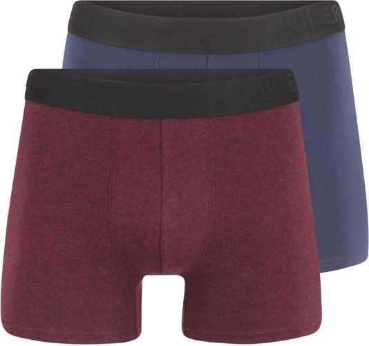 Boxer  navy / rosso rubino / nero