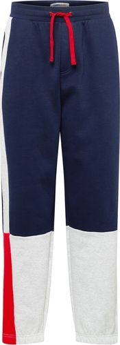 Pantaloni  navy / grigio sfumato / rosso / bianco